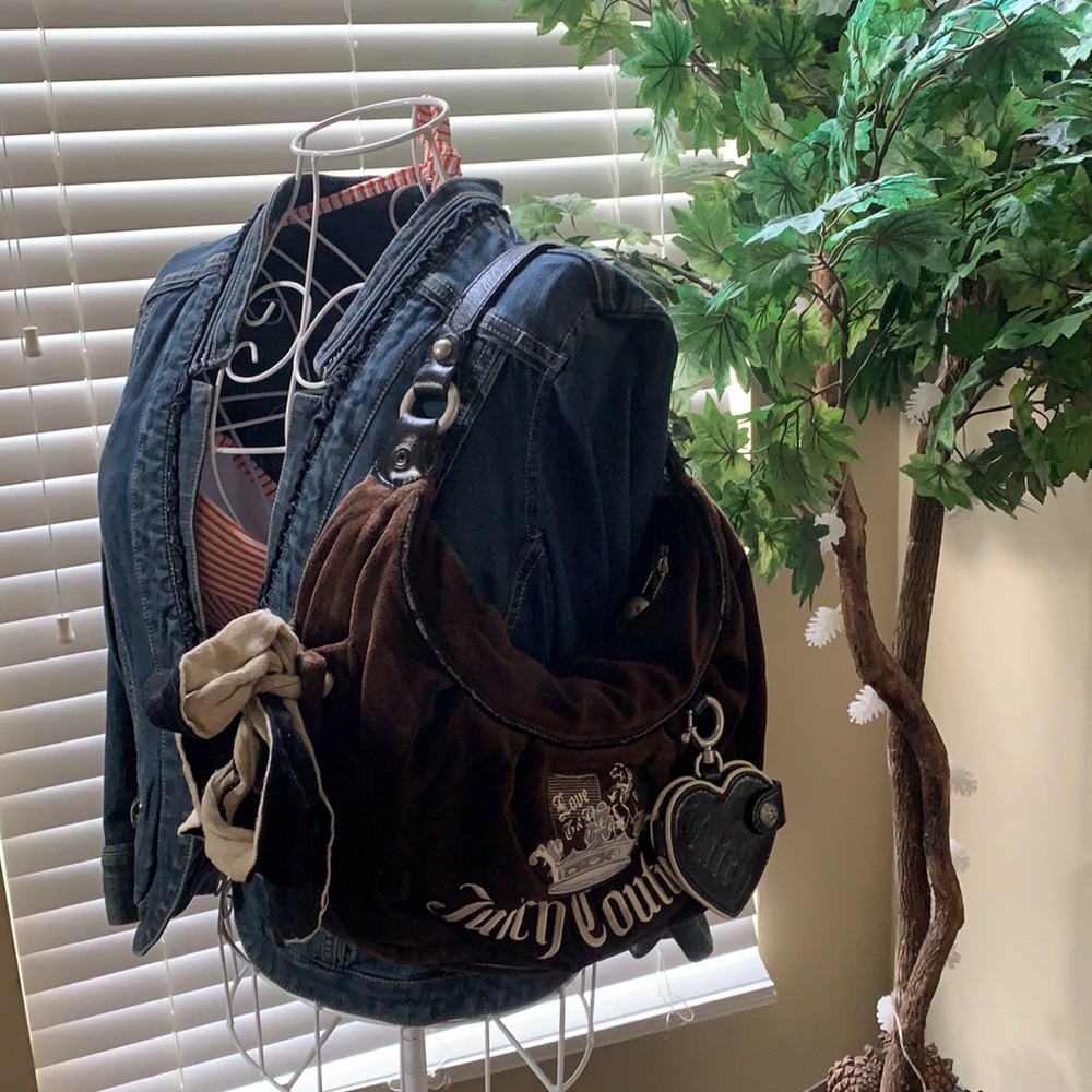 Juicy Couture Velvet Purse with Bow & Heart-Discounted doing a major clearout!